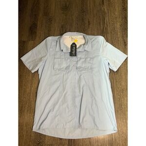 Chicka-D South Carolina Gamecocks Short Sleeve Button Up Shirt Mens XL Blue